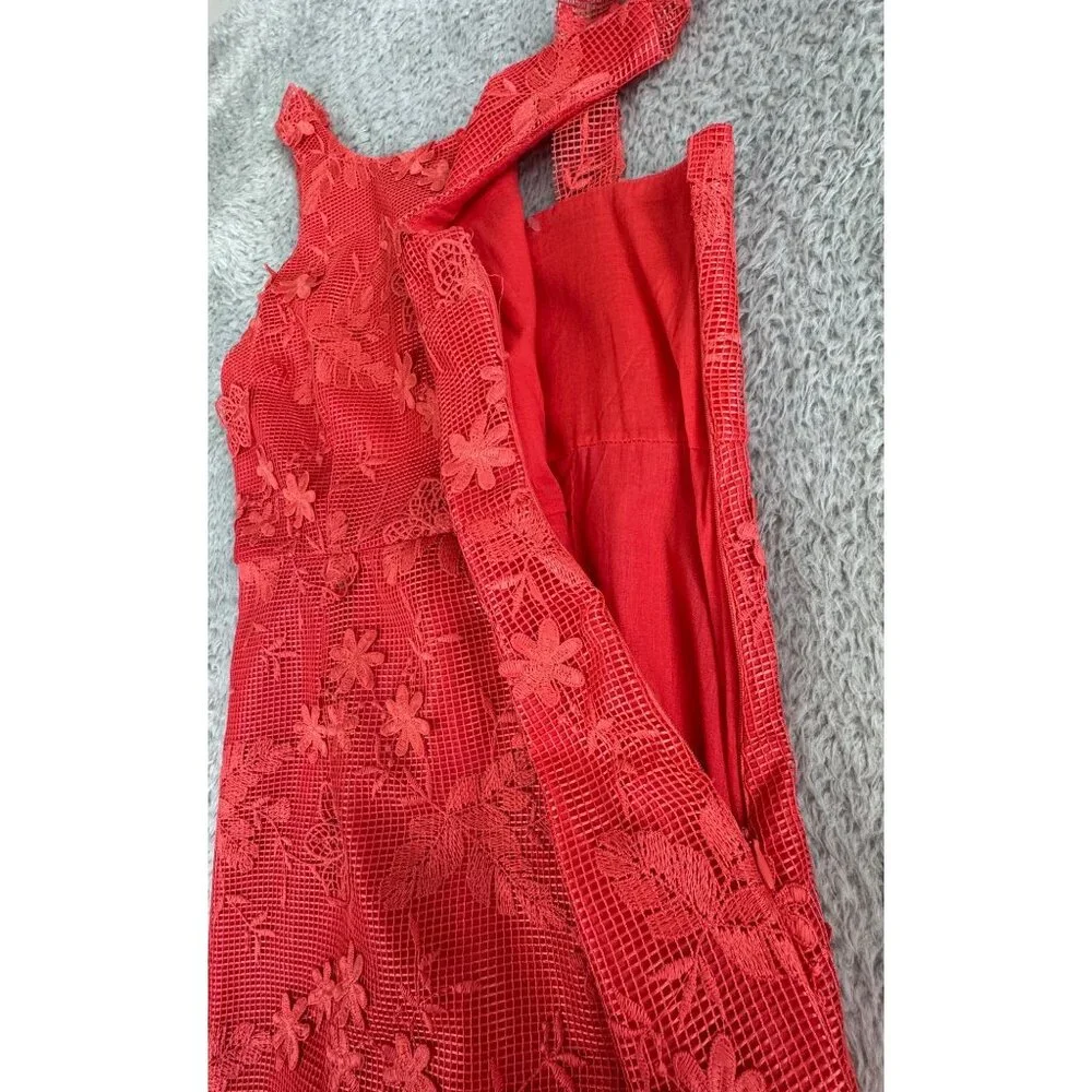 Romeo Juliet Couture Coral Lace Overlay Sleeveless Dress Medium Womens NWT Core - Picture 16 of 16